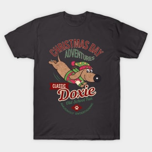 Funny Cute Christmas Doxie Dachshund Dog T-Shirt